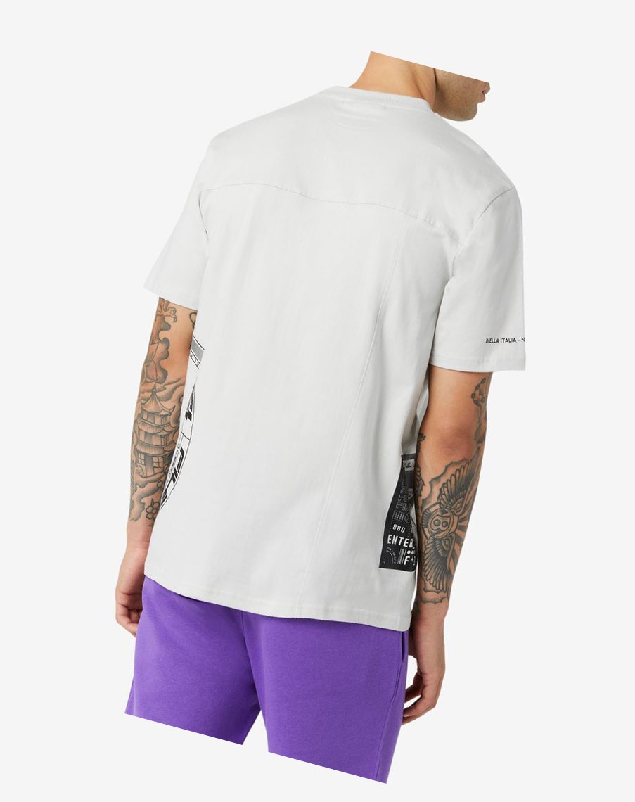 Fila Deltalife Estampadas Tee 104 Lunar Rock | 61FYHCRGX