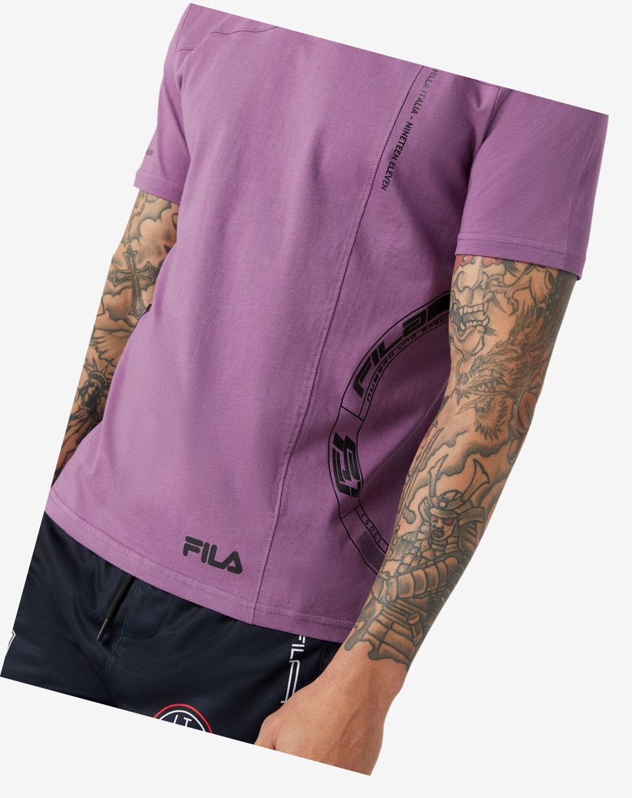 Fila Deltalife Estampadas Tee 558 Violet | 71BFZJNTA