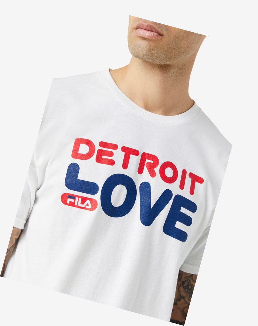 Fila Detroit Love Tee Blancas | 35QDYURLT