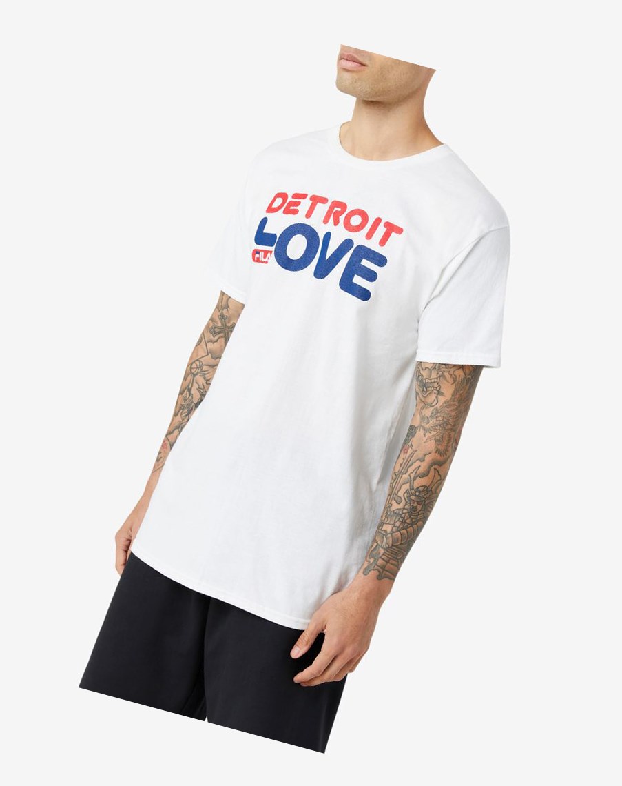 Fila Detroit Love Tee Blancas | 35QDYURLT