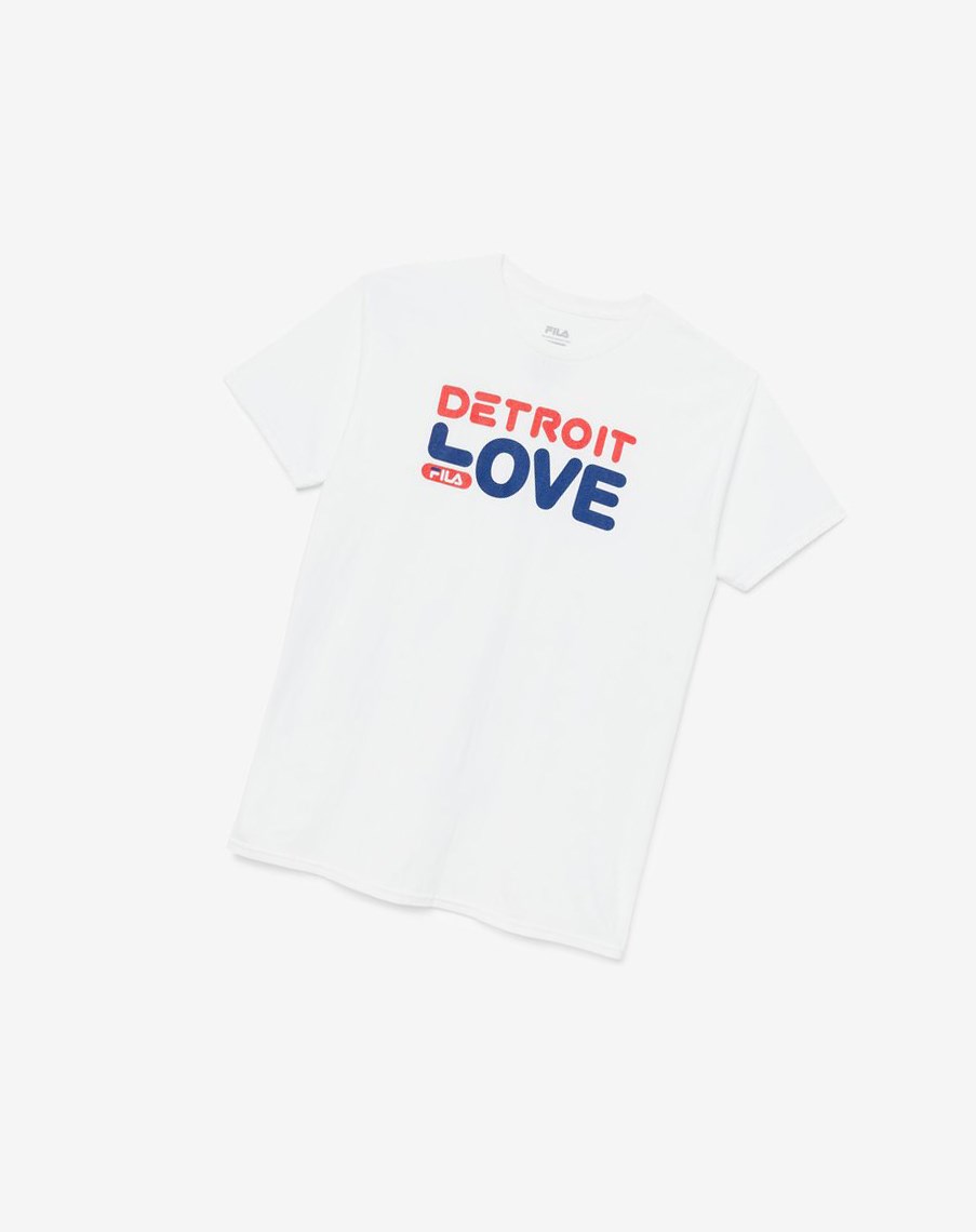 Fila Detroit Love Tee Blancas | 35QDYURLT