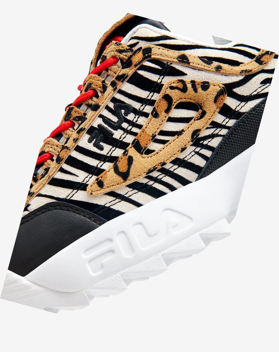 Fila Disruptor 2 Animal Sneakers Negras Blancas | 47AXOLQKZ