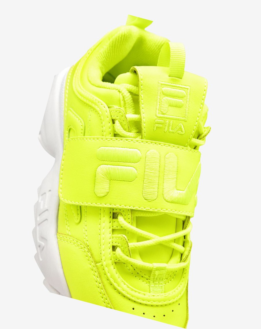 Fila Disruptor 2 Applique Sneakers Amarillo Amarillo Blancas | 14KAFZWNT