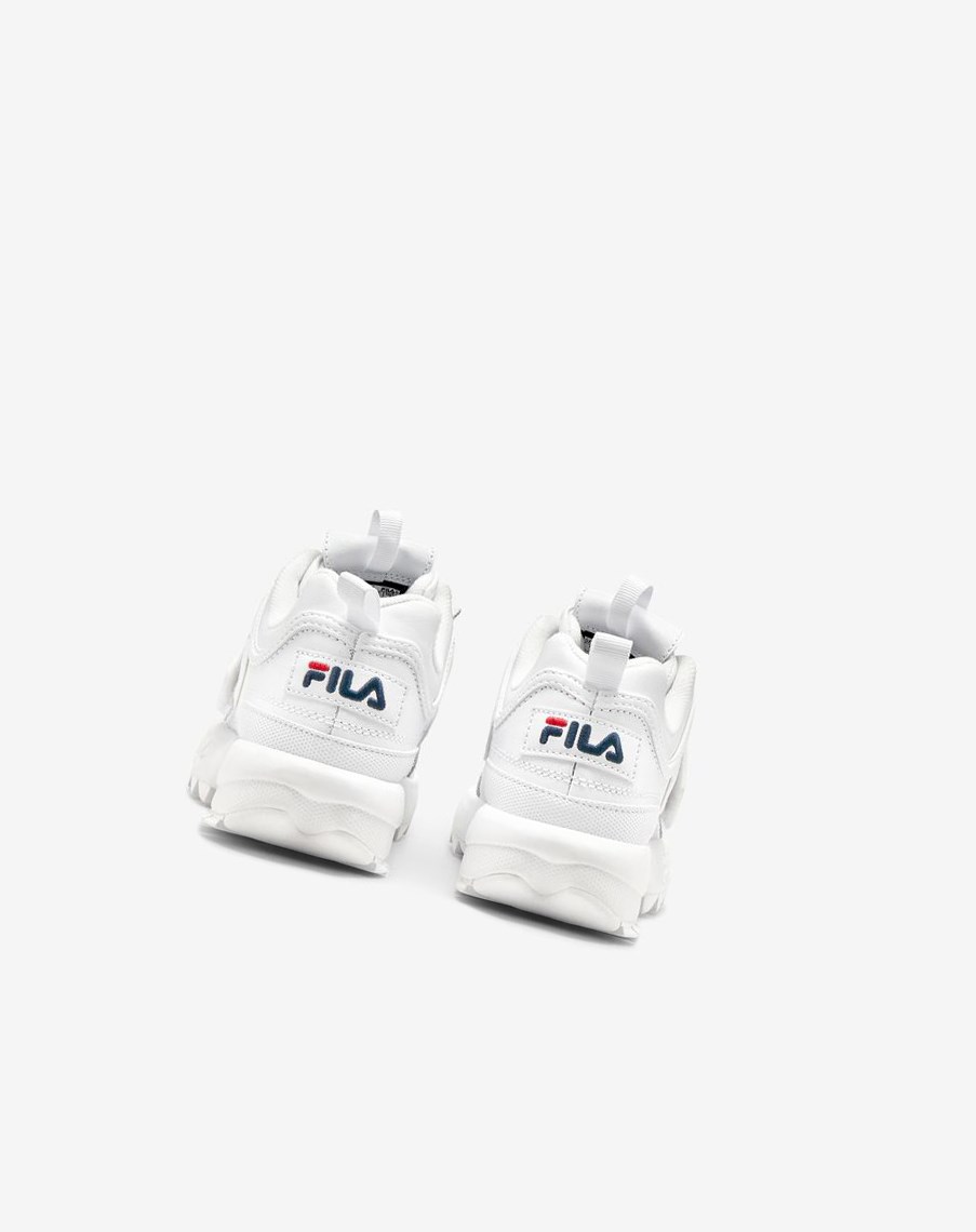 Fila Disruptor 2 Applique Sneakers Blancas Azul Marino Rojas | 08BAPRYDM