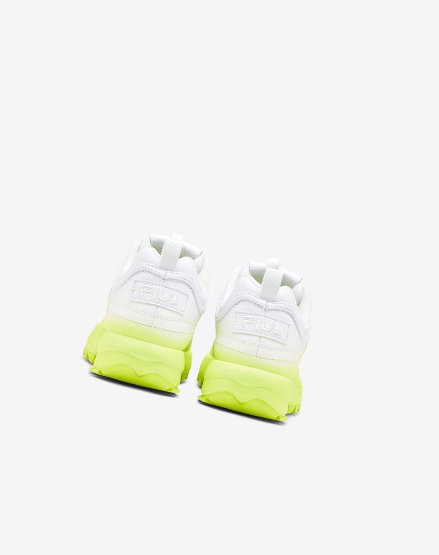 Fila Disruptor 2 Brights Fade Sneakers Wht/Wht/Sfty | 23XIUDQBP