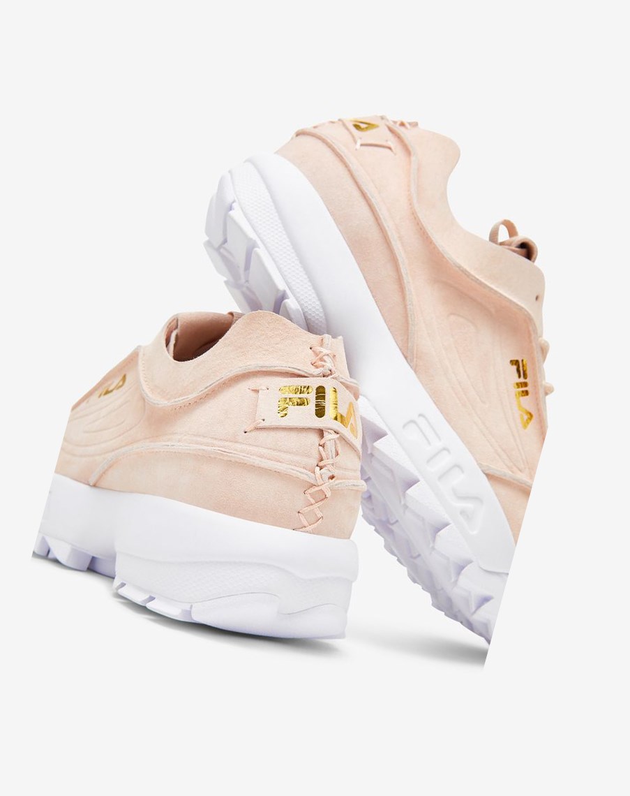 Fila Disruptor 2 Deconstructed Sneakers Doradas Blancas | 78PUSDVEM