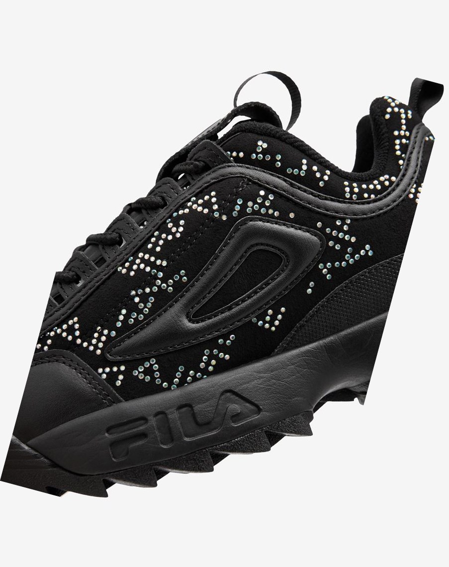 Fila Disruptor 2 Diamante Sneakers Blk/Blk/Irid | 71ILMBQNK