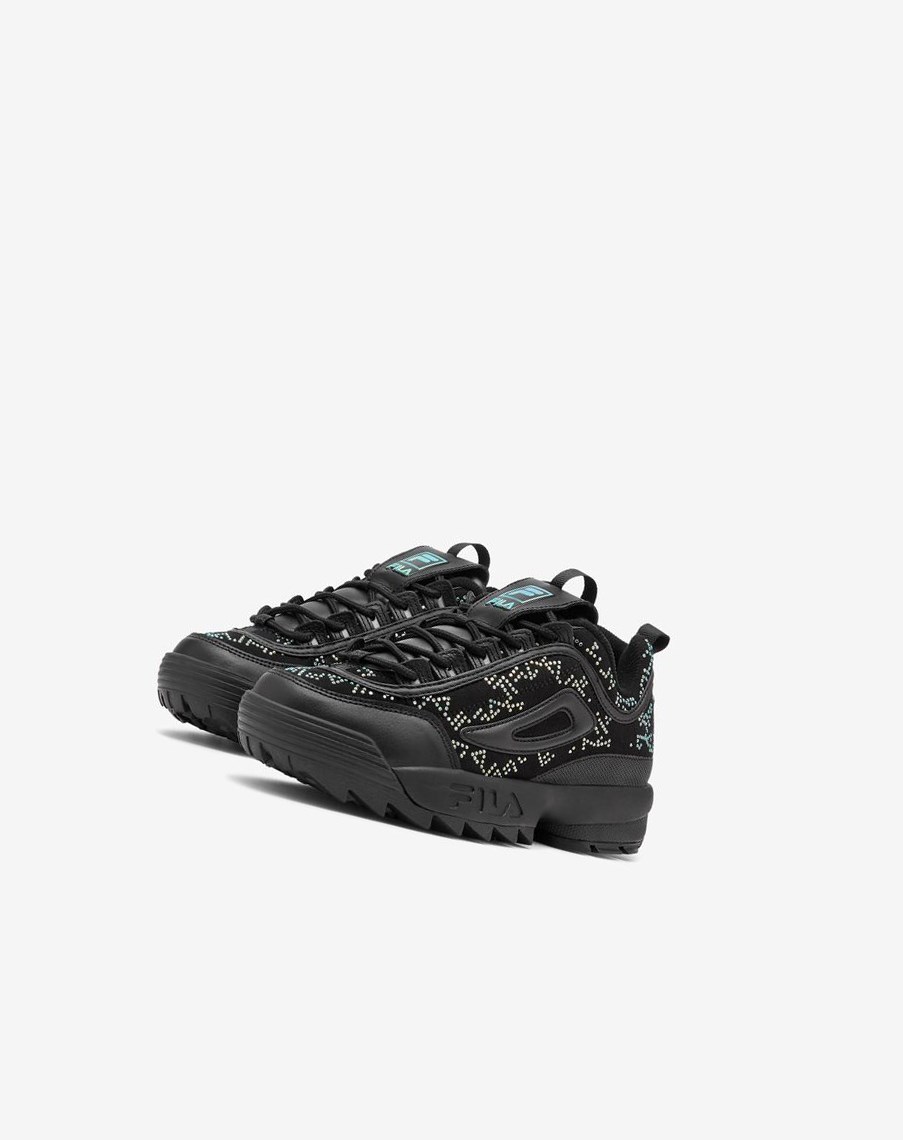 Fila Disruptor 2 Diamante Sneakers Blk/Blk/Irid | 90NHDIGXF