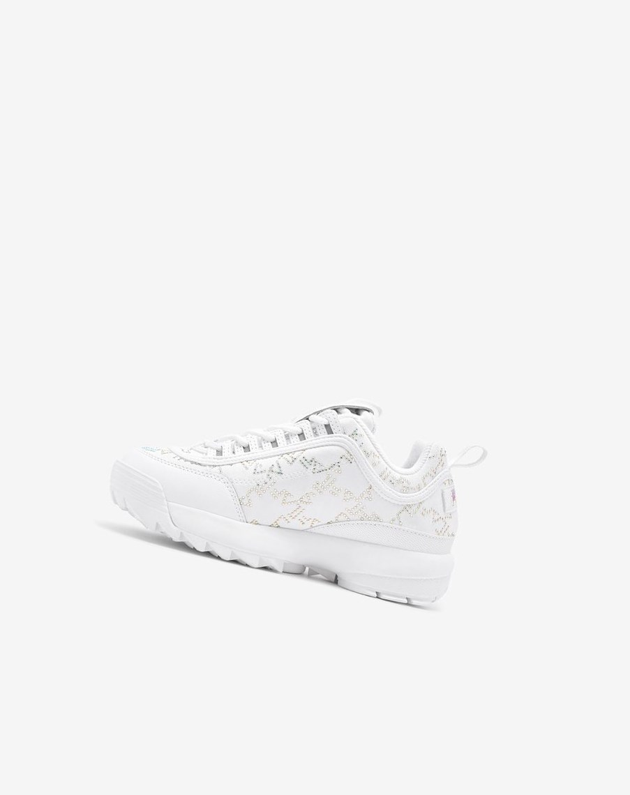 Fila Disruptor 2 Diamante Sneakers Wht/Wht/Irid | 06KGFUDCP