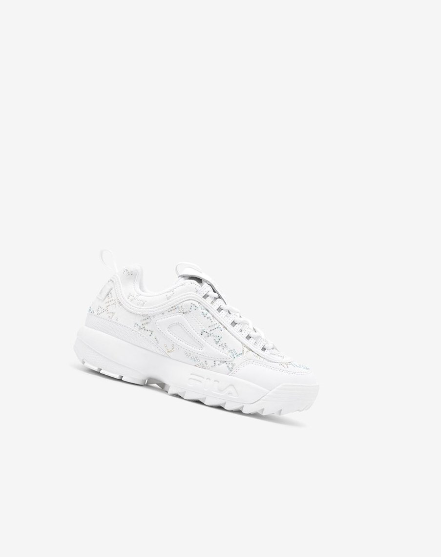 Fila Disruptor 2 Diamante Sneakers Wht/Wht/Irid | 06KGFUDCP