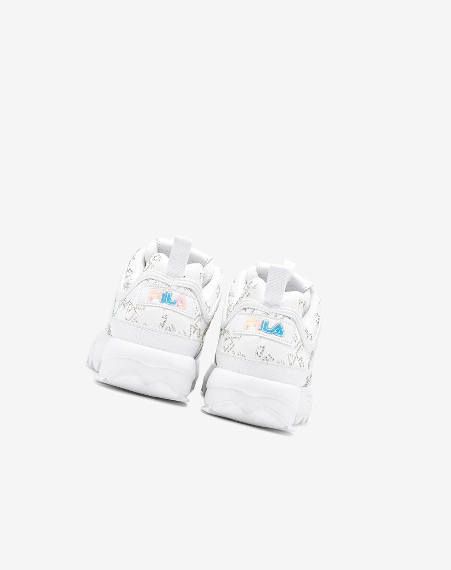 Fila Disruptor 2 Diamante Sneakers Wht/Wht/Irid | 24SQXLKJU