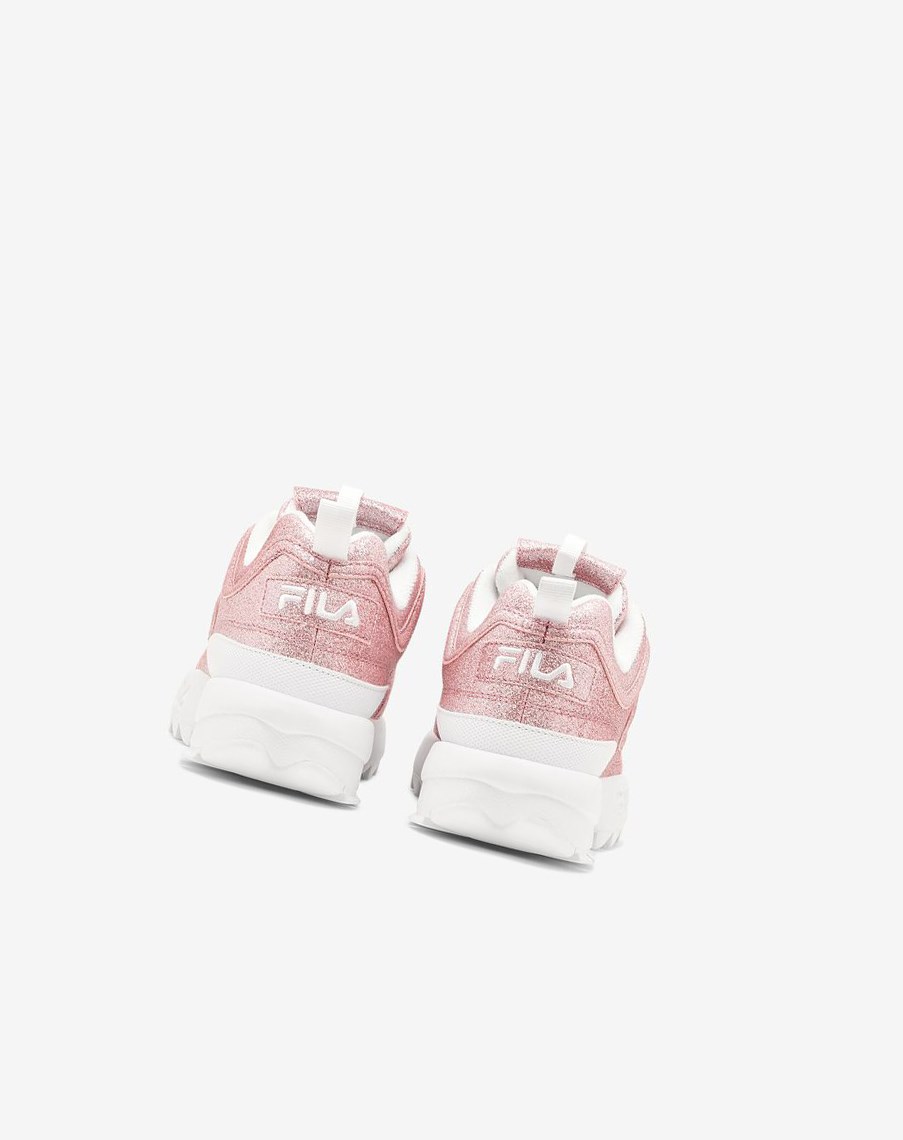 Fila Disruptor 2 Glimmer Sneakers Rosas Rosas Blancas | 62ZRNYWQD