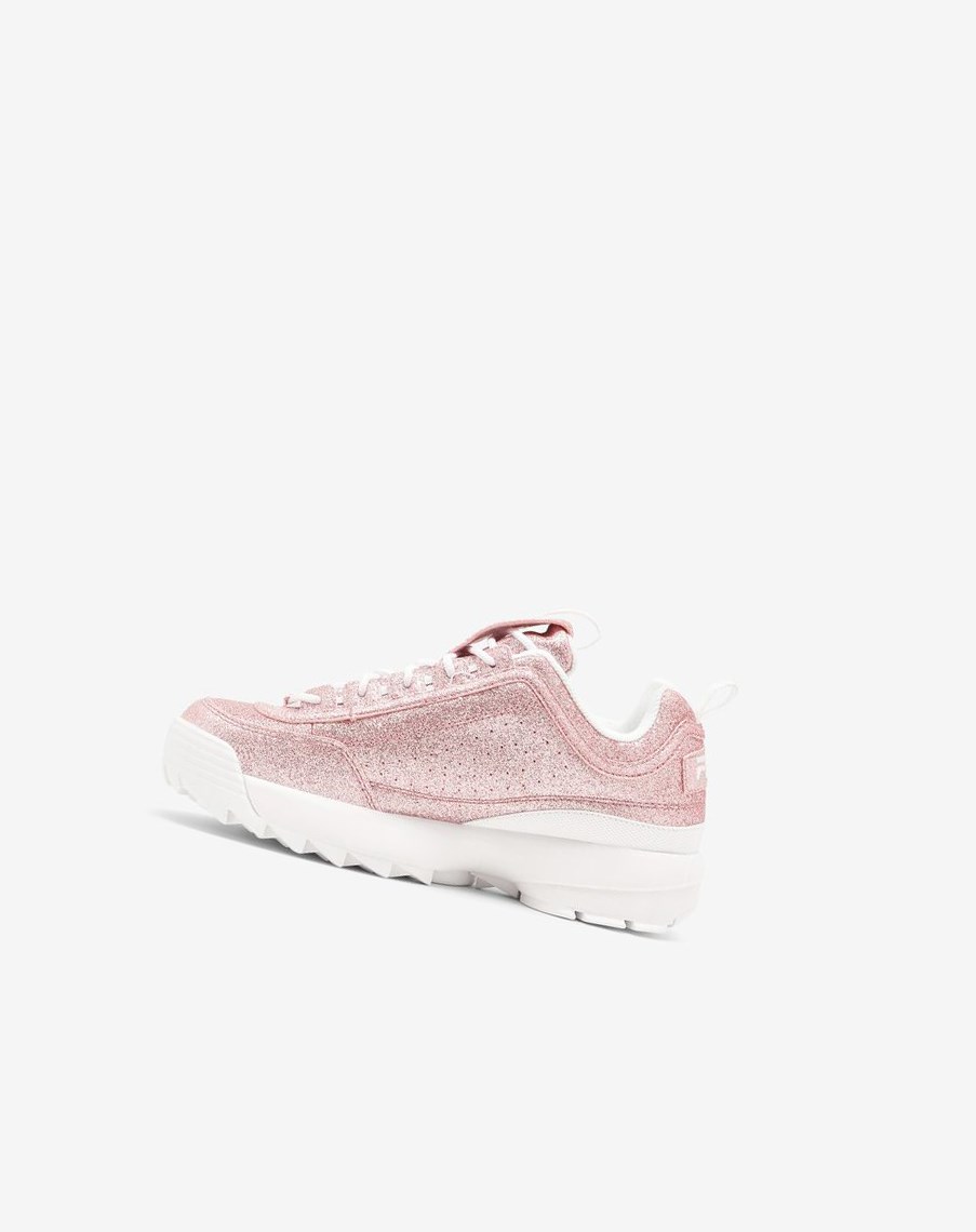 Fila Disruptor 2 Glimmer Sneakers Rosas Rosas Blancas | 62ZRNYWQD