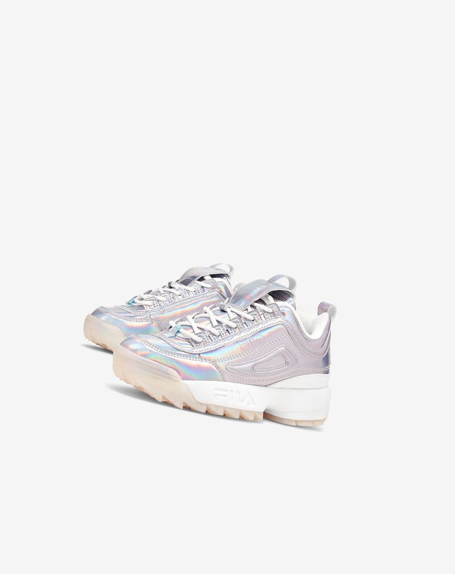 Fila Disruptor 2 Iridescent Sneakers Wht/Mult/Wht | 81EMYLGQW