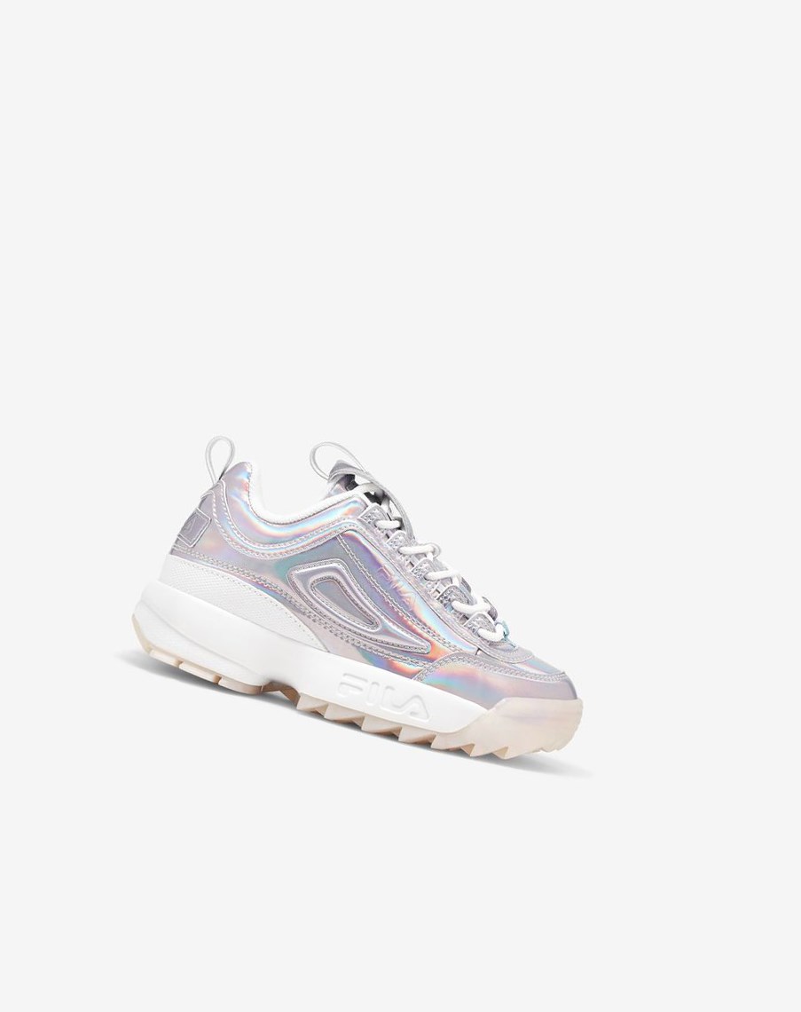 Fila Disruptor 2 Iridescent Sneakers Wht/Mult/Wht | 81EMYLGQW