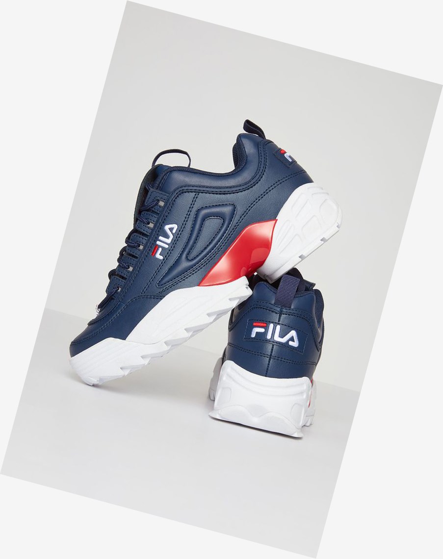 Fila Disruptor 2 Lab Sneakers Azul Marino Blancas Rojas | 20EJAGPLX