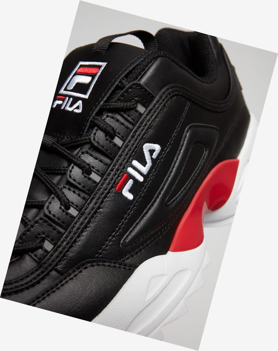 Fila Disruptor 2 Lab Sneakers Negras Rojas Blancas | 47GALYQNV