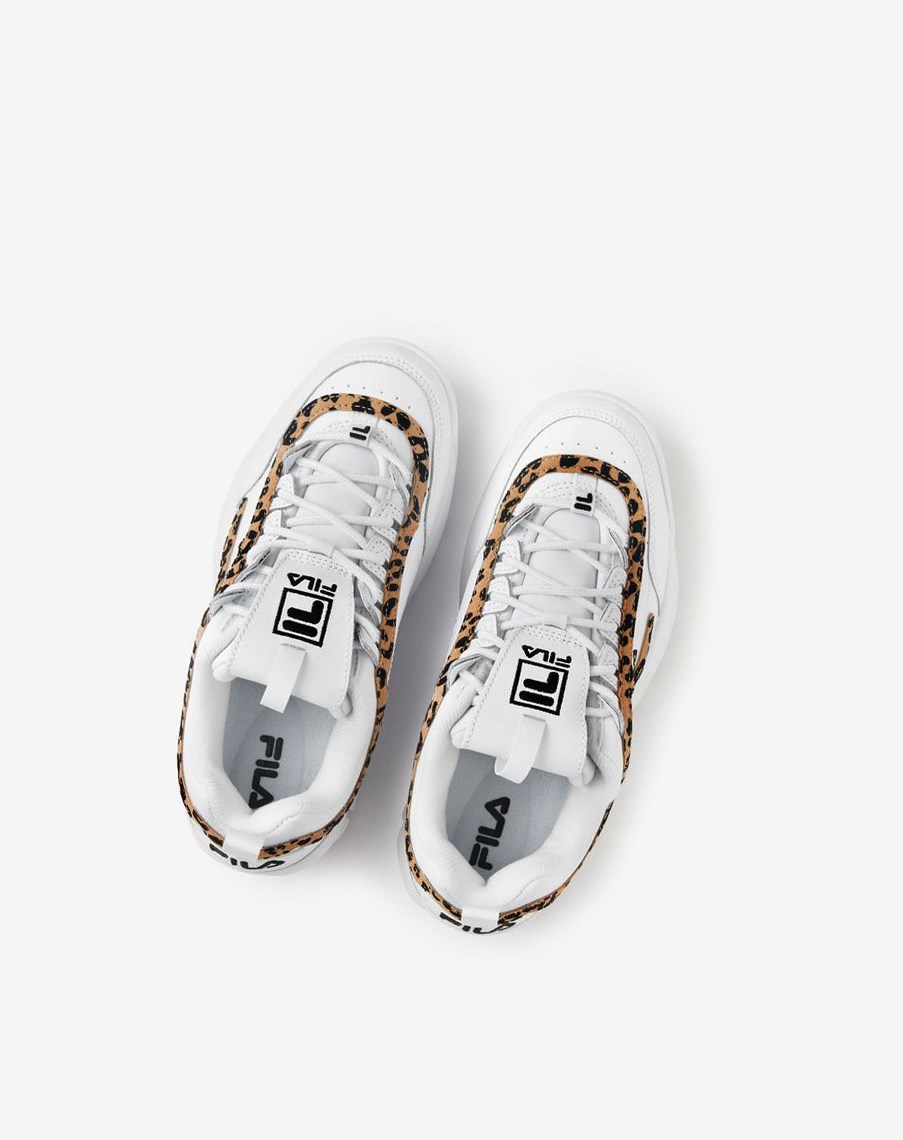 Fila Disruptor 2 Leopard Sneakers Blancas Negras Blancas | 43KNISTDP