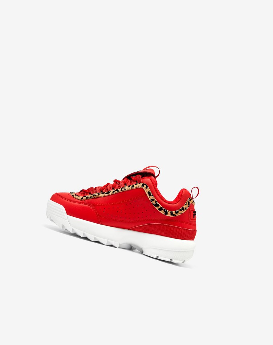 Fila Disruptor 2 Leopard Sneakers Rojas Negras Blancas | 30EPTCOGJ