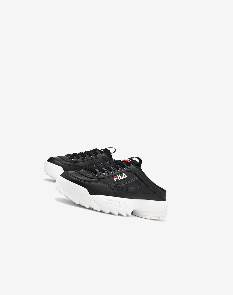 Fila Disruptor 2 Mule Sneakers Negras Blancas Rojas | 15ARCDHFO