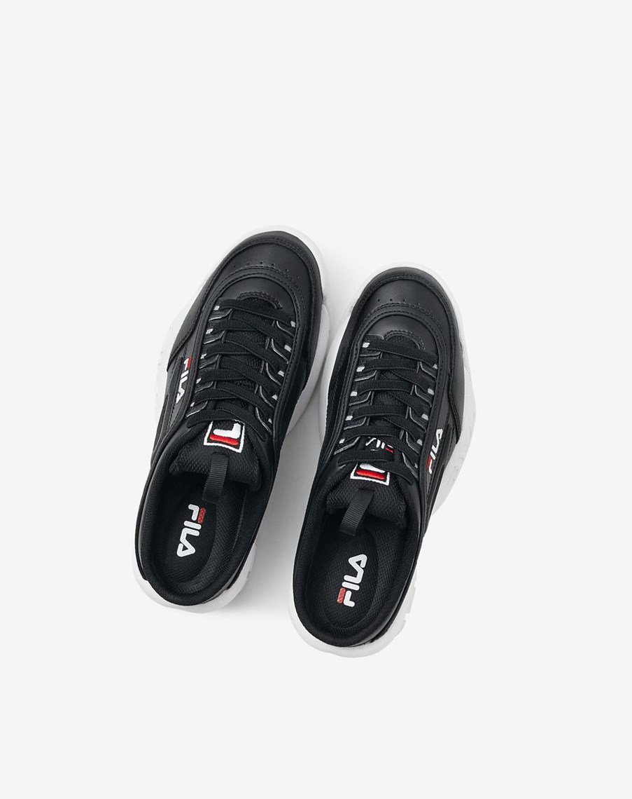 Fila Disruptor 2 Mule Sneakers Negras Blancas Rojas | 15ARCDHFO