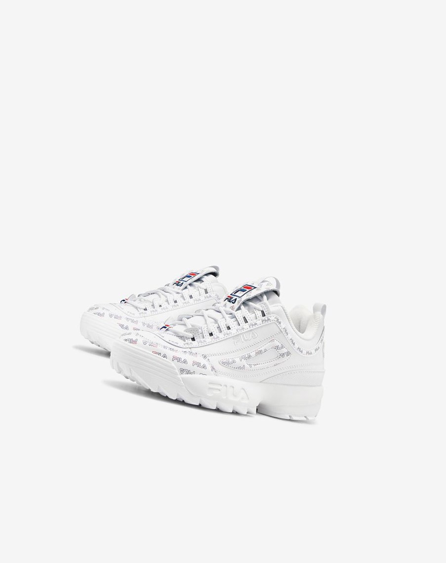 Fila Disruptor 2 Multiflag Sneakers Blancas Azul Marino Rojas | 10XKIEBLO