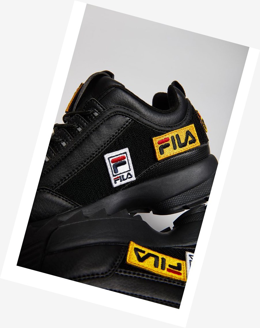 Fila Disruptor 2 Patches Sneakers Blk/Blk/Blk | 02OPKYNQL