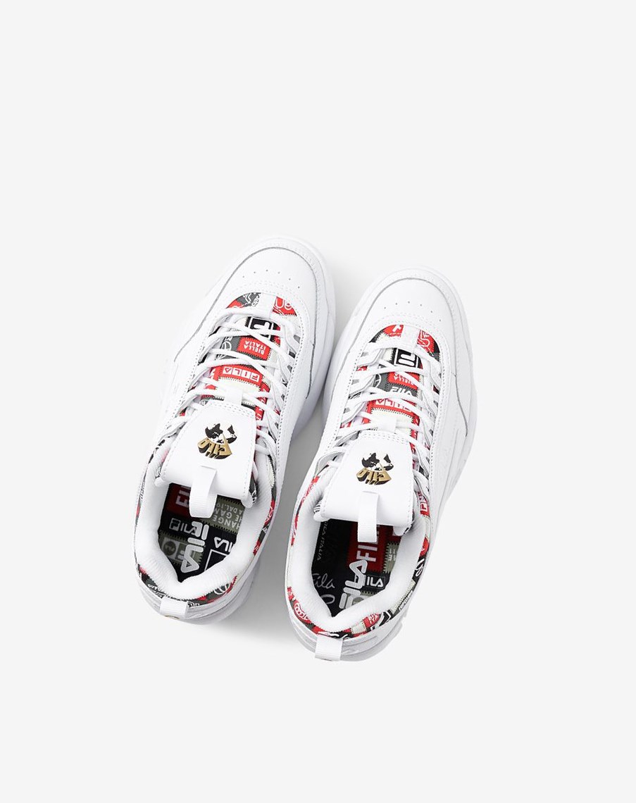 Fila Disruptor 2 Patchwork Sneakers Blancas Azul Marino Rojas | 85IZKVTQW