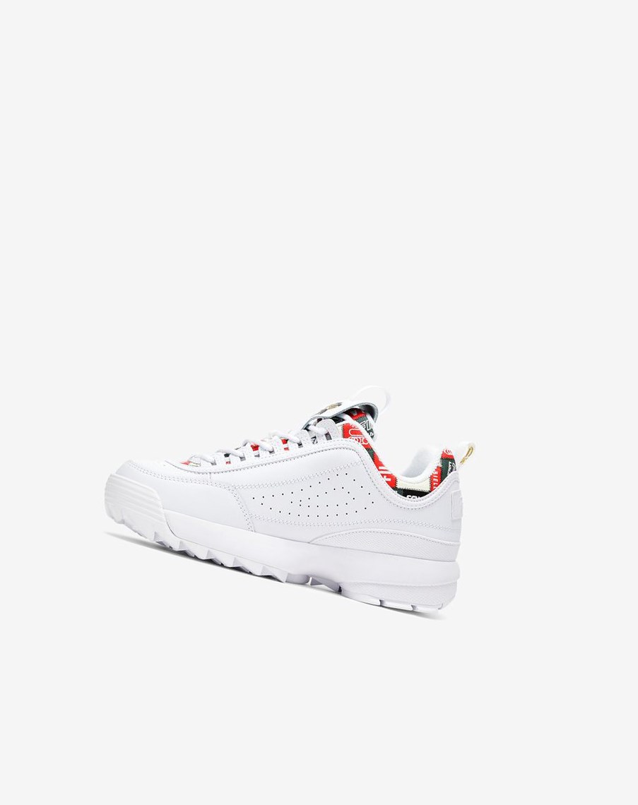 Fila Disruptor 2 Patchwork Sneakers Blancas Azul Marino Rojas | 85IZKVTQW