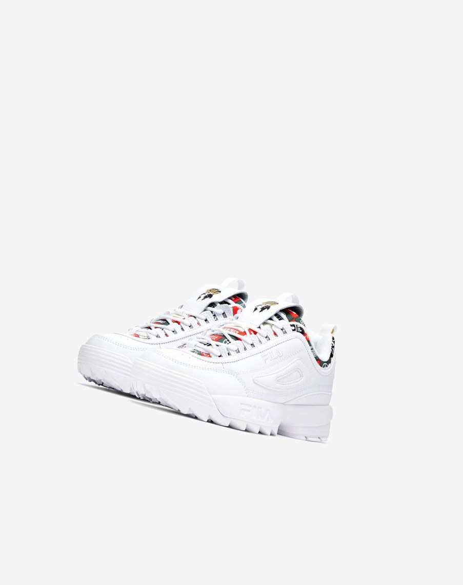 Fila Disruptor 2 Patchwork Sneakers Blancas Azul Marino Rojas | 85IZKVTQW