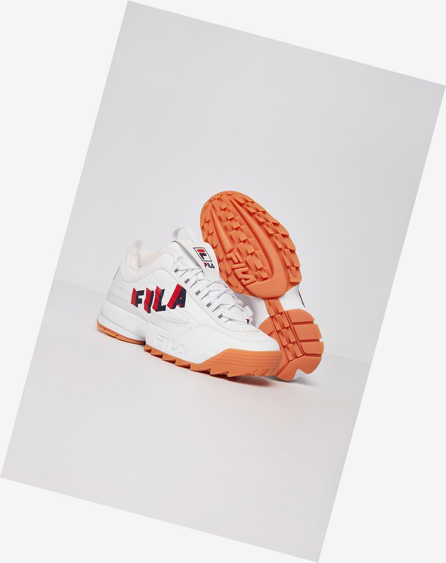 Fila Disruptor 2 Perspective Sneakers Wht/Fnvy/Fred | 98JYSGLEX