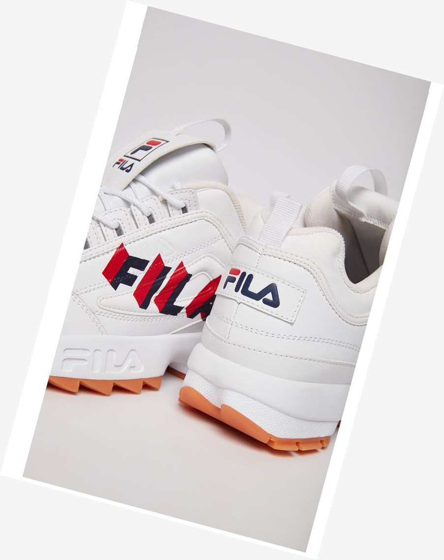 Fila Disruptor 2 Perspective Sneakers Wht/Fnvy/Fred | 98JYSGLEX