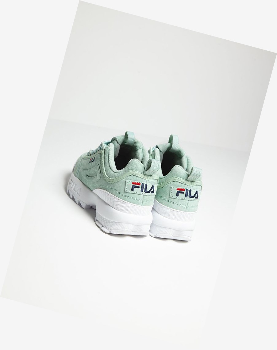 Fila Disruptor 2 Premium Gamuza Sneakers Ptur/Ptur/Wht | 15TPXNIDH