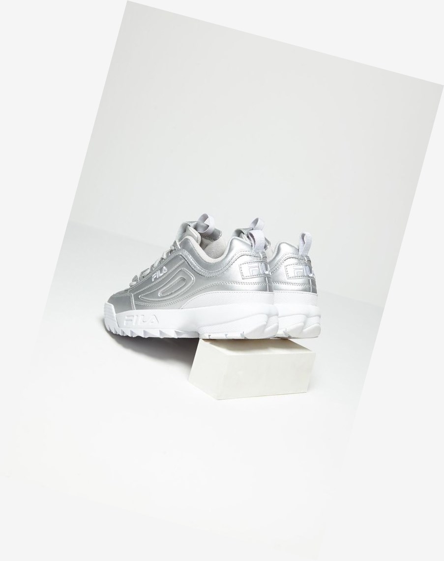 Fila Disruptor 2 Premium Metallic Sneakers Msil/Msil/Wht | 72EGNYZSA