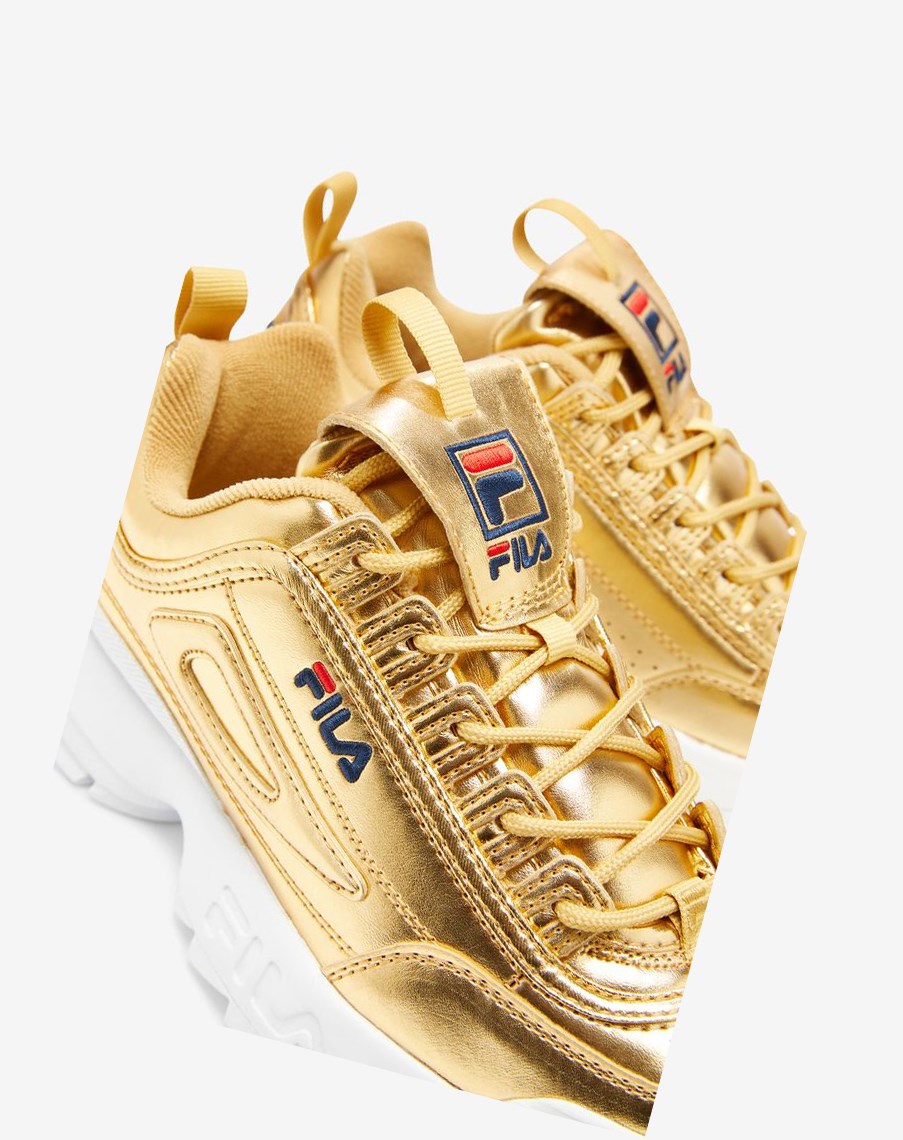 Fila Disruptor 2 Premium Metallic Sneakers Mgld/Mgld/Wht | 95FXASEOY