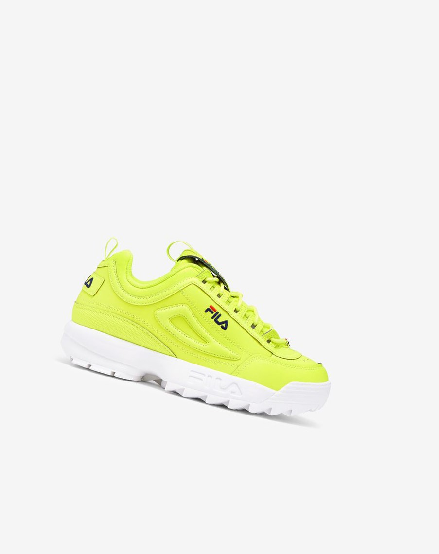 Fila Disruptor 2 Premium Neon Sneakers Amarillo Azul Marino Rojas | 48UJIHRPL