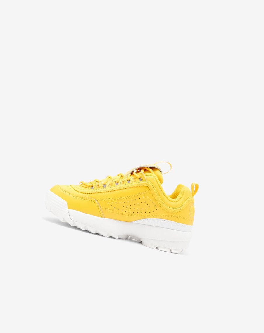 Fila Disruptor 2 Premium Sneakers Amarillo Amarillo Blancas | 02VAOTYSR