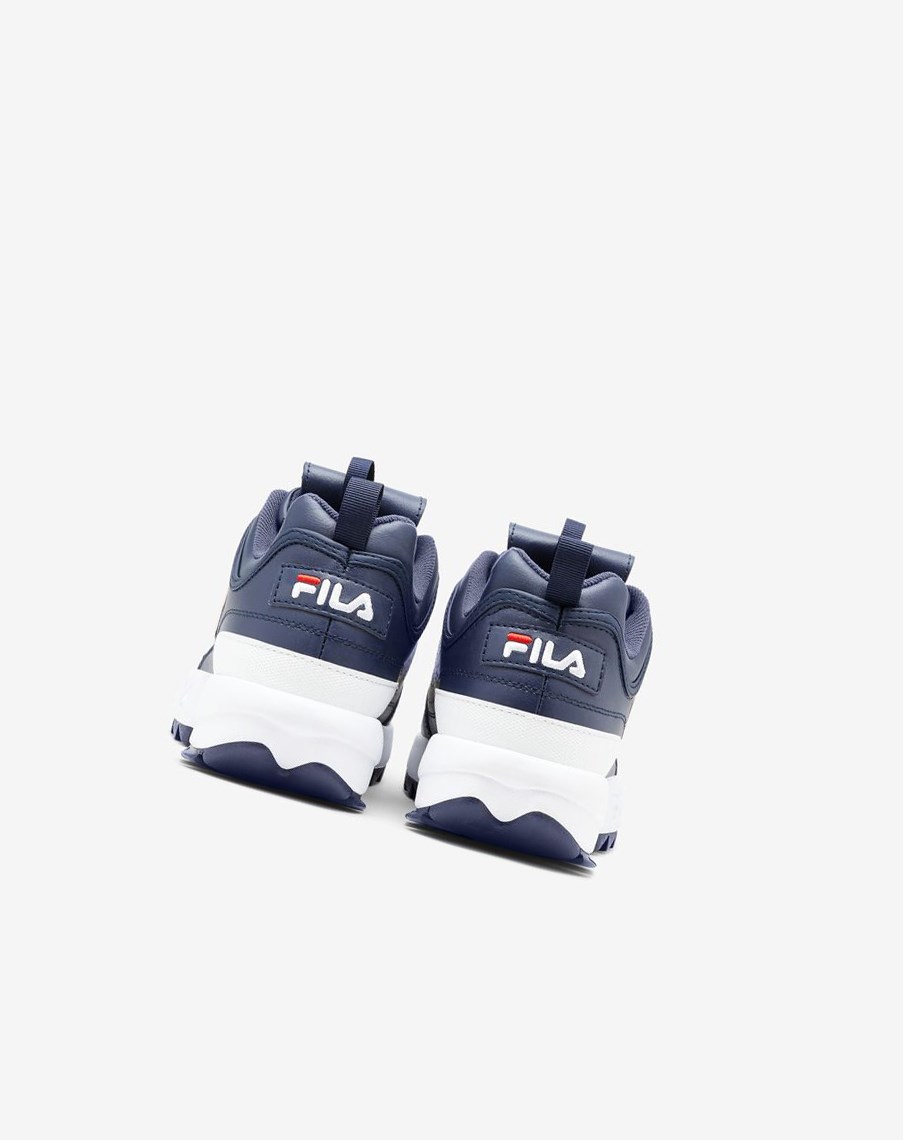 Fila Disruptor 2 Premium Sneakers Azul Marino Rojas Blancas | 06HMQCEFL