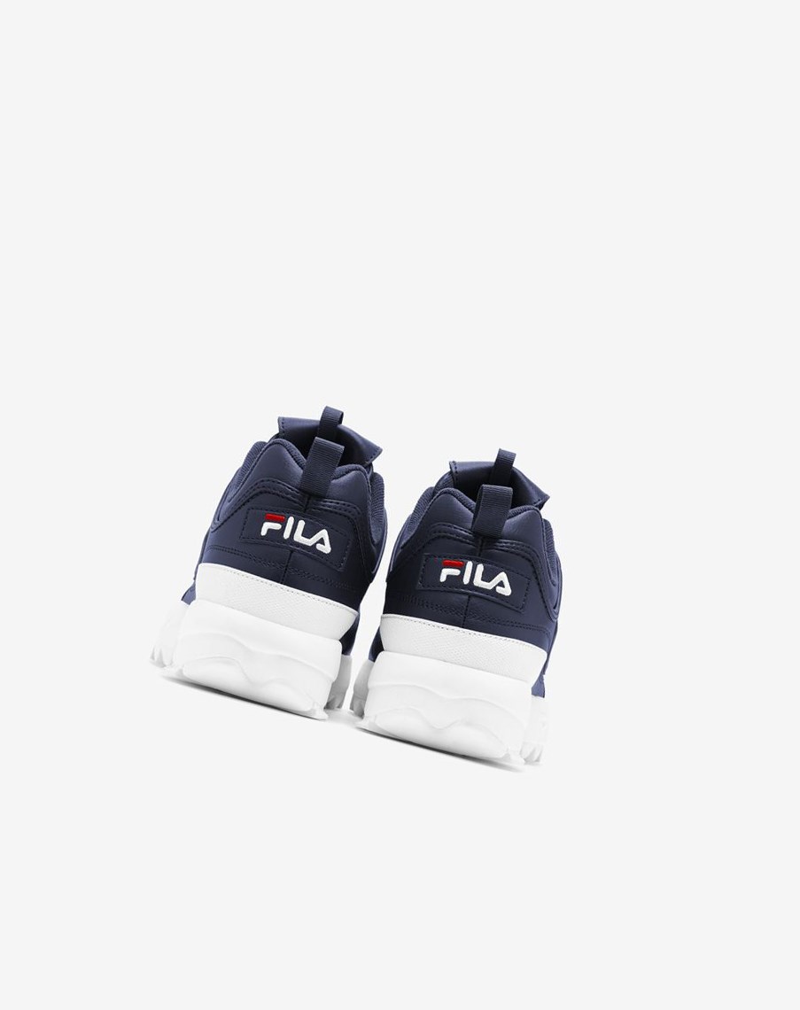 Fila Disruptor 2 Premium Sneakers Azul Marino Blancas Rojas | 24TZBUMRQ