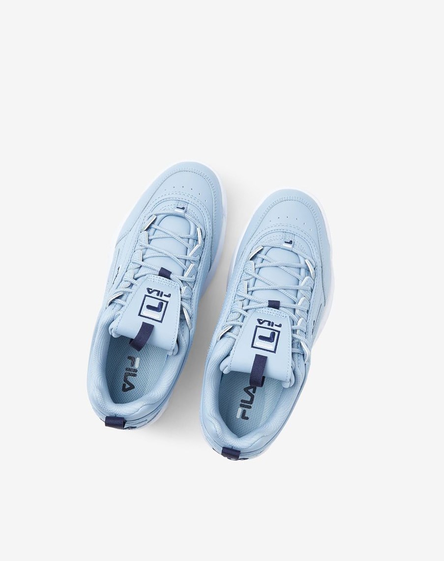 Fila Disruptor 2 Premium Sneakers Azules Blancas | 34ONMSCIV