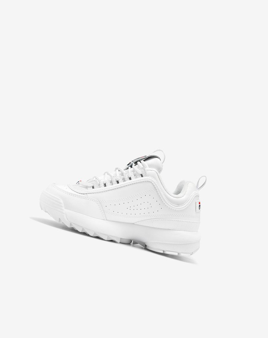 Fila Disruptor 2 Premium Sneakers Blancas Azul Marino Rojas | 29BIYWNLV