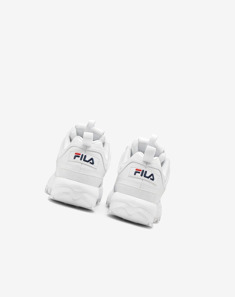 Fila Disruptor 2 Premium Sneakers Blancas Azul Marino Rojas | 29BIYWNLV