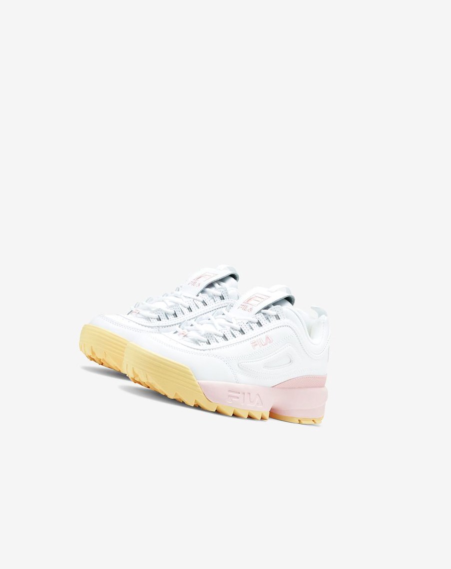 Fila Disruptor 2 Premium Sneakers Blancas Rosas | 56NBXTFIZ