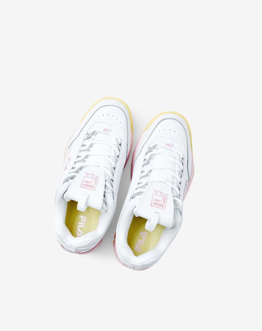 Fila Disruptor 2 Premium Sneakers Blancas Rosas | 56NBXTFIZ