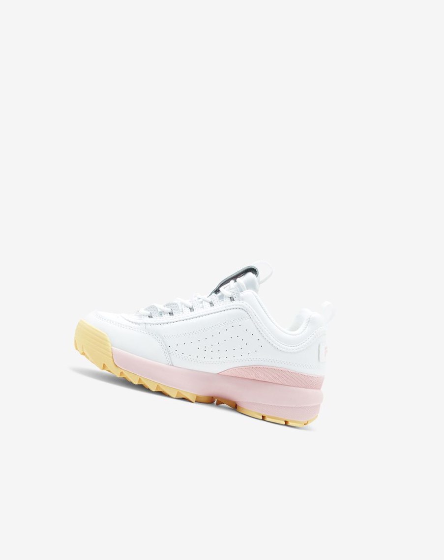 Fila Disruptor 2 Premium Sneakers Blancas Rosas | 56NBXTFIZ