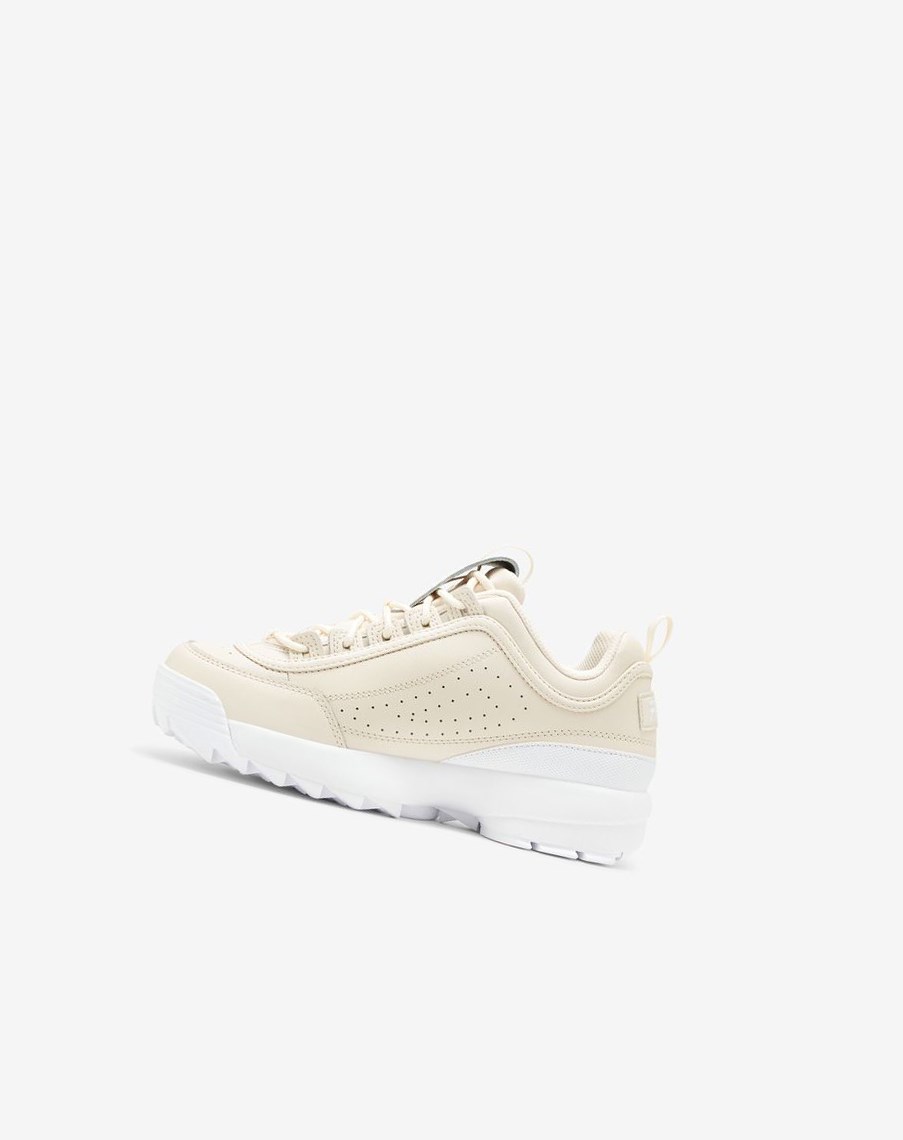 Fila Disruptor 2 Premium Sneakers Blancas Blancas Blancas | 69DAWNJLF