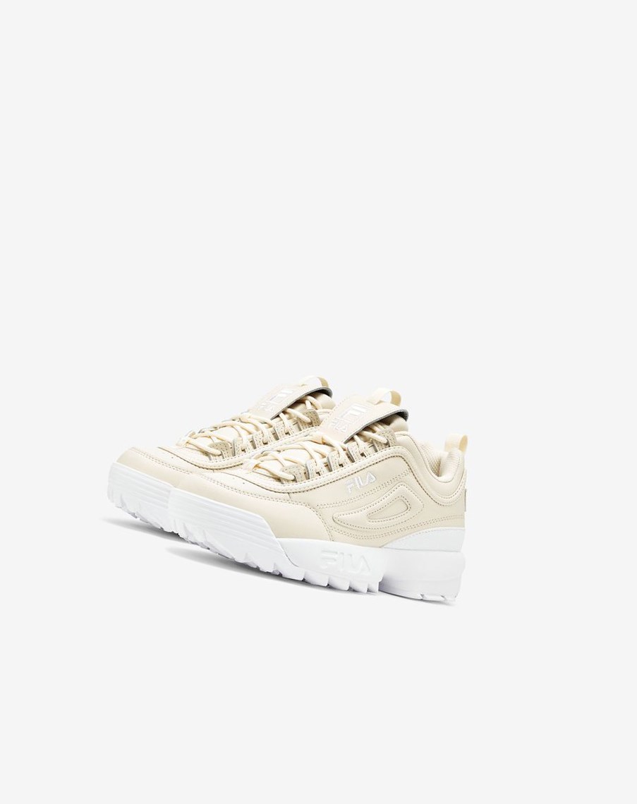 Fila Disruptor 2 Premium Sneakers Blancas Blancas Blancas | 69DAWNJLF