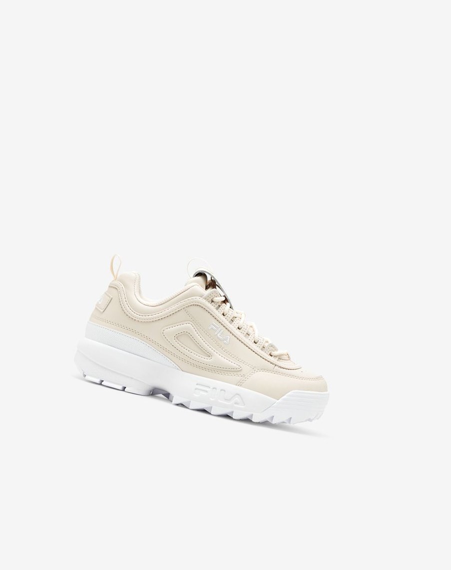 Fila Disruptor 2 Premium Sneakers Blancas Blancas Blancas | 69DAWNJLF