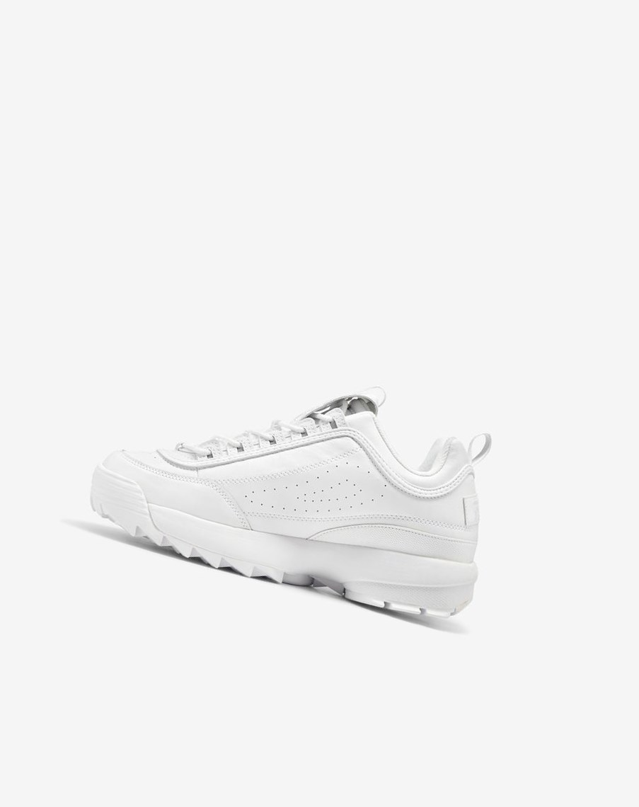 Fila Disruptor 2 Premium Sneakers Blancas Blancas Blancas | 87VXKFJHY