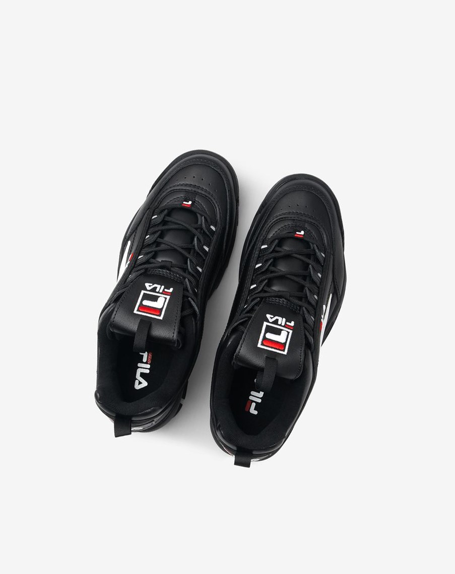 Fila Disruptor 2 Premium Sneakers Negras Blancas Rojas | 64BQHWDTX